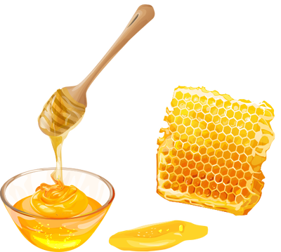 honing drippend in een schaaltje